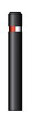 1 x 80 mm rood/witte retroreflecterende strook.