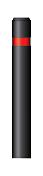 1 x 80mm rode retroreflecterende strook.