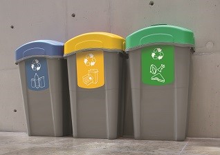 Eco Nexus® 85 Afvalscheidingsbak voor pmd afval, papier en karton en GFT afval