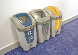 Nexus® 30 afvalscheidingsbakken voor binnen voor vertrouwelijke documenten en afval