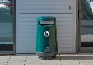 Topsy™ 2000 afvalbak voor buiten in groen