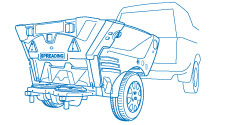 Cruiser™ 1000 Strooiwagen Aanhanger
