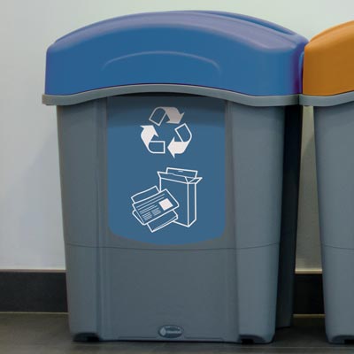 Eco Nexus® 60 afvalscheidingsbak voor papier en karton