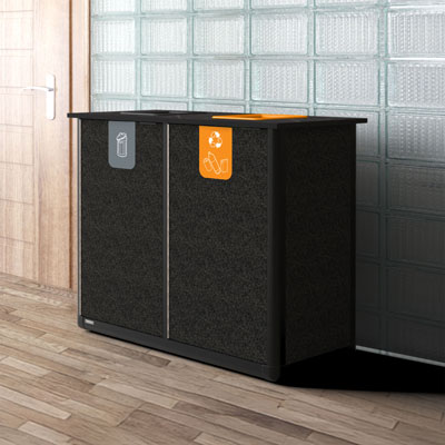 Origin&trade; Infinity Duo 220 liter recyclingstation Ruimtebesparend ontwerp