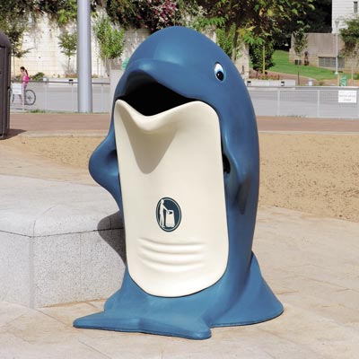 De Dolfijn&trade; afvalbak