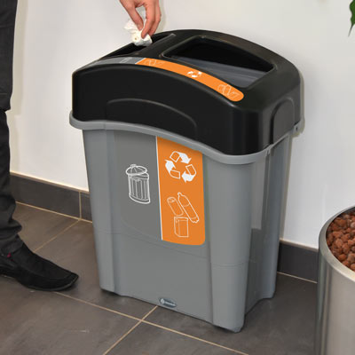 Eco Nexus® Duo 60 modulaire afvalbak voor restafval en PMD afval