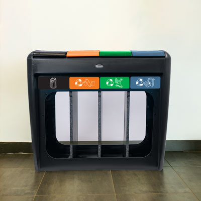 Nexus&reg; Evolution Vision Quad afvalscheidingsbak