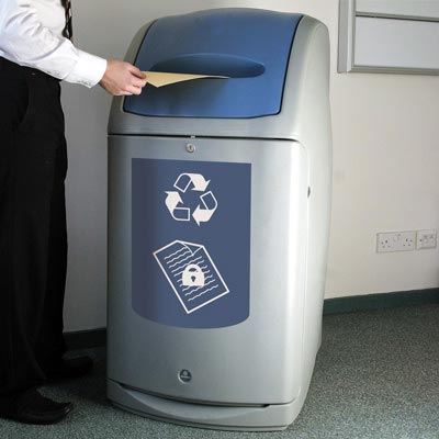 Nexus® 140 afvalscheidingsbak voor vertrouwelijke documenten
