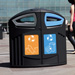 Nexus® 200 modulaire afvalbak voor papier en karton en PMD afval